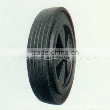 wheelbarrow spare part rigid durable specification standard high quality rubber wear-resisting solid rubber wheel YSO009