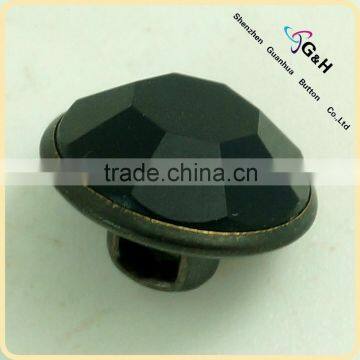 chalk black rhinestone sewing button