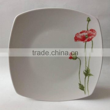 8.25inch square porcelain side plate