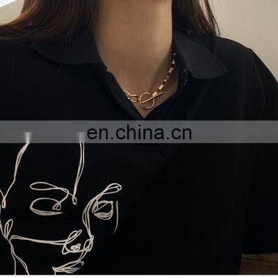 Rock Style Hip-hop Silver Gold Titanium Steel Chain Necklace Women Punk Necklace Jewelry Gift for Unisex photo-5
