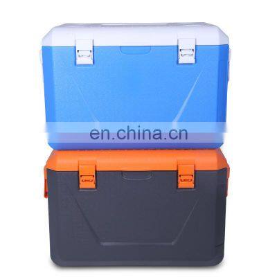 Gint Best Selling  Large customized color Insulated Capacity Plastic cooler box  60L  for outdoor ice box with locks