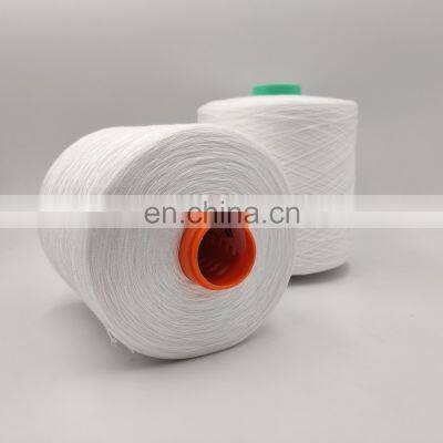 China Factory High Tenacity Raw White 40s2 Poly Poly Core Spun Sewing Thread photo-2