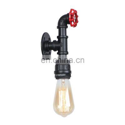 Wholesale Vintage Water Pipe Wall Lamp E27 Indoor Loft Wall Light