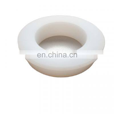 Plastic white nylon bushing PA6