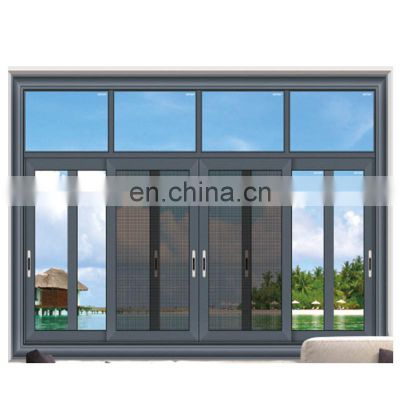 Customized High quality Tempered double glass huge aluminum sliding windows and doors