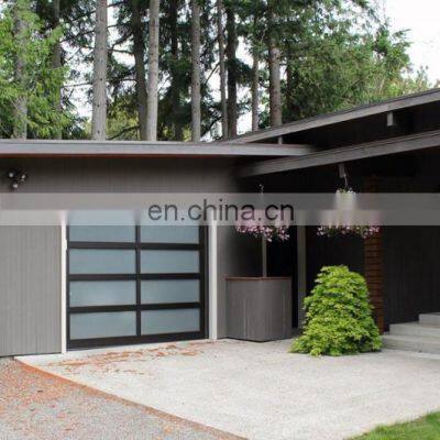 Aluminum Golf Car Garage Door Car Parking Clear Glass Sectional Door photo-4