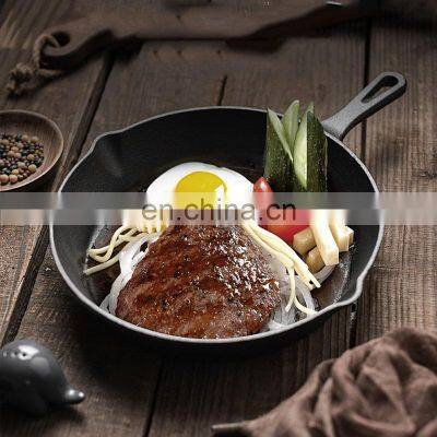 Meat Cookware Super Induction Heavy Duty Healthy Egg Cast Iron Non Stick Frying Pan photo-2