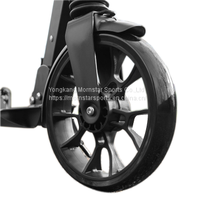 Advanced Suspension System Kick Stand Big 200mm Wheels Adult City Scooter photo-3