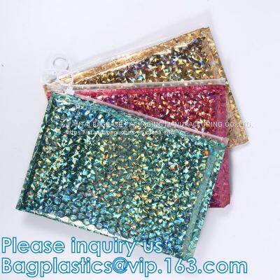 Slider Padded Grip Seal Black Matt Bags, Air Bubble Bag With Slider Zipper, Anti Static Slider Seal, Metallic Glossy Bag photo-3