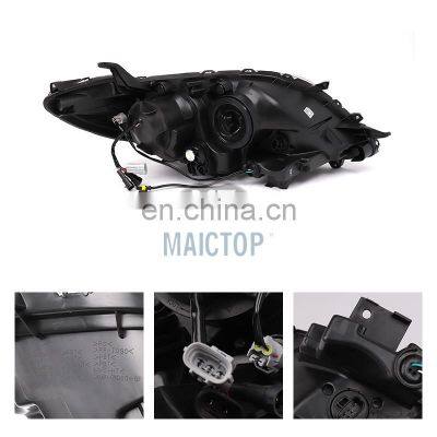 MAICTOP High Quality New Style Three Eye Lens Led DRL Headlight Headlamp for To-yota Sienna 2016-2020 USA Type photo-5