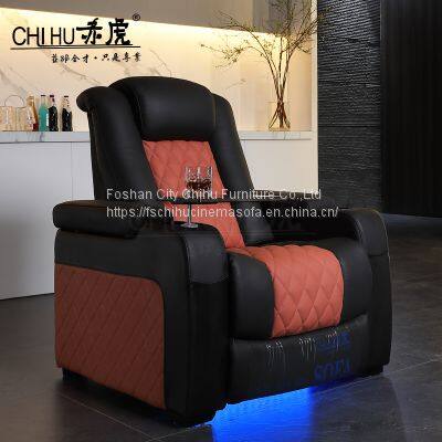 CHIHU Theater Furniture Low MOQ Electric Recliner Home Theater 3 Seater Furniture Chairs photo-3