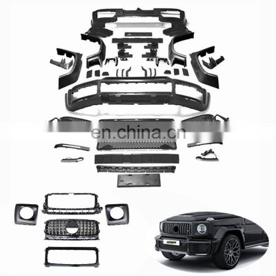 Body Kit For Mercedes Benz G CLASS W464 W463A Upgrade To Shark B Style Black Primer Body Kit