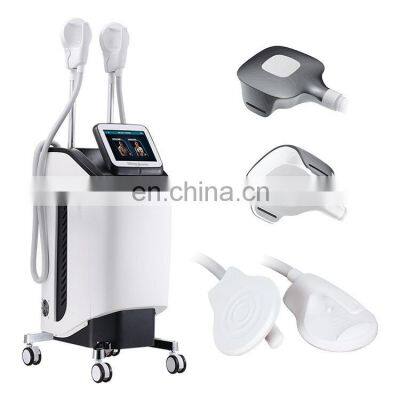 Water-cooled system 4 handles muscle building fat burning electro muscle stimulation machine for sale