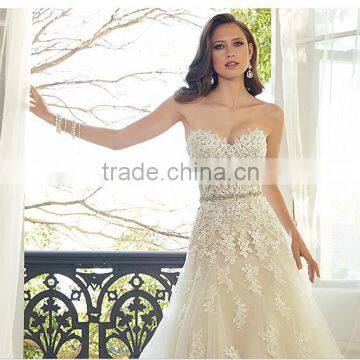 C50028A 2016 New Sexy Strapless Tailing Wedding Dress