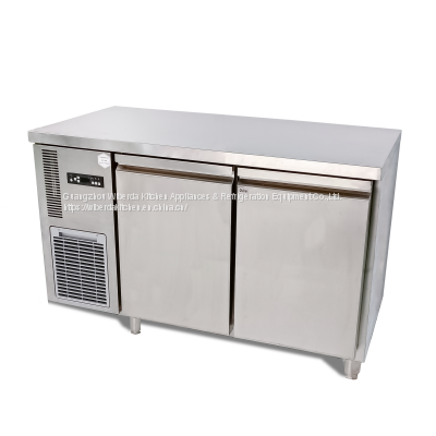 2021 New Design Commercial Food Fresh Door Work Table Refrigerator for Hotel Project