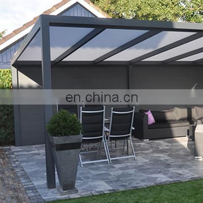 Outdoor Garden Gazebo Roof Bioclimatic Outdoor Pavilion Balcony Waterproof Windproof Aluminium Louvre Pergola