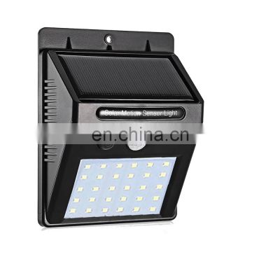 2021 Rechargeable Solar Wall Light Waterproof PIR Motion Sensor Security Lamp