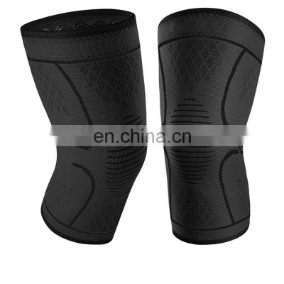 Factory Directly Wholesale Elastic Fitness Nylon Knee Sleeve Oem Custom