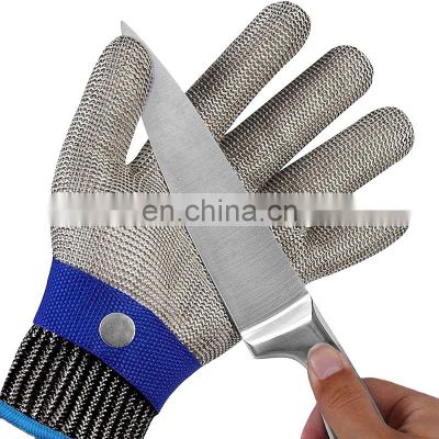 304L chain mail stainless steel long veterinary glove for Fishmongers