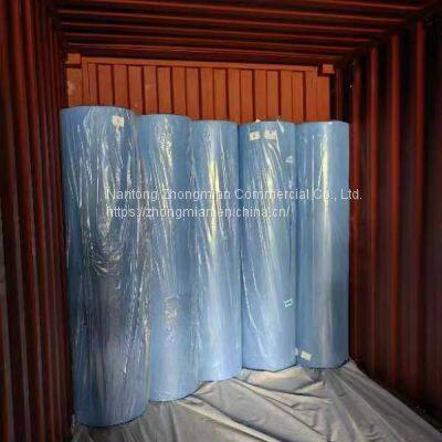 45GSM Notex SMS SMMS Non-woven Fabric 2100 mm de Ancho, Azul Adecuado Para Traje photo-2