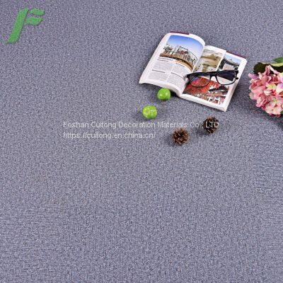 Office Exhibition Hall Square Floor Glue Grid Horizontal Pattern Imitation Carpet PVC Floor Waterproof Wear-resistant Stone Plastic Floor Manufacturers Foshan Direct Sales photo-5