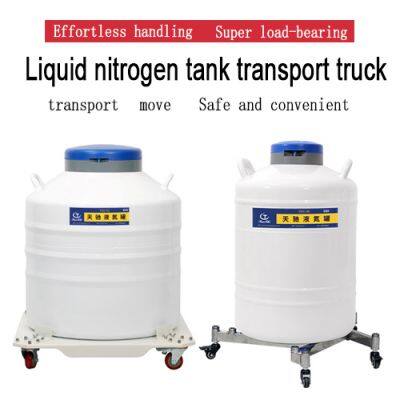 Australia frozen sperm container Liquid nitrogen tank wheeled cart