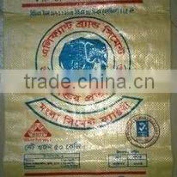 Recycled laminated PP Woven Cement Bag, Woven Cement Sack with Valve