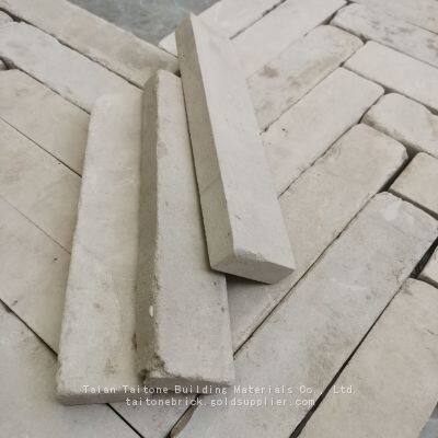 Thin Old White Brick Veneer Tile 22mm, Antique Wall Decoration, Lightweight & Easy Install photo-2