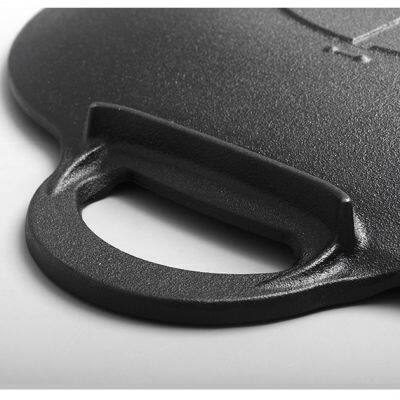 New Cast Iron Pan Outdoor Campers Thickened Uncoated Korean Barbecue Pan Around the Stove Square Skillet photo-3