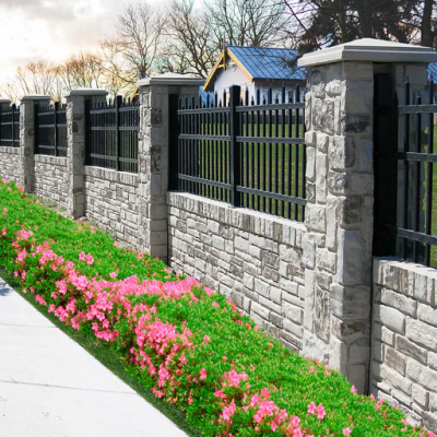 Decorative Metal Steel Grid Fencing Panel for Villa and Community Landscaping photo-5