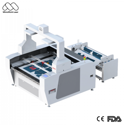 Станок для лазерной резки C160-L Vision CO2, для сублимационной спортивной одежды и печатной ткани