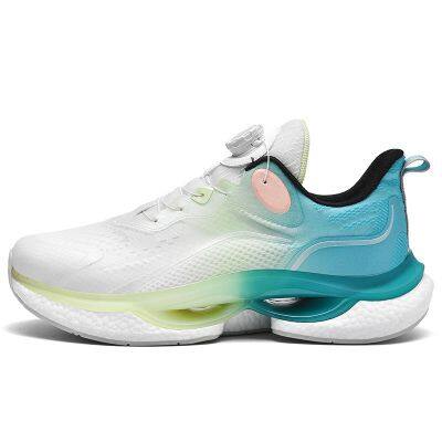 Wholesale Sports Running Shoes Men Sneakers Marathon Breathable Comfortable Brand Trend Women Athletic Trainer Outdoor Sneakers AirCushion