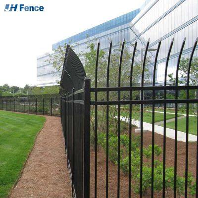 Hebei Industrial Carbon Steel 6 Feet Modern Home Security Eco-Friendly Rodent Proof Powder Coated Spear Top Pale Picket Fence