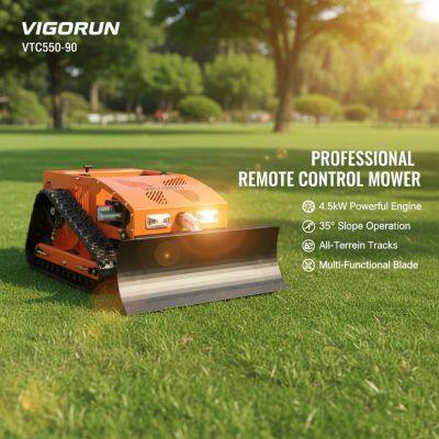 Vigorun VTC550-90 Radio Controlled Lawn Mower With One-Key Start 550mm Cutting Width 0-4km/h Speed for Commercial Use