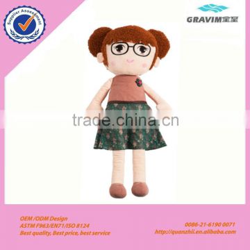 floral skirt girl doll toy