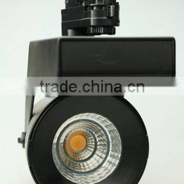 three circuit aluminum COB indoor tilting led track spot lamp