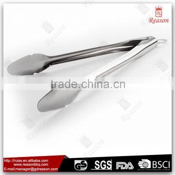 Stainless steel food serving tong