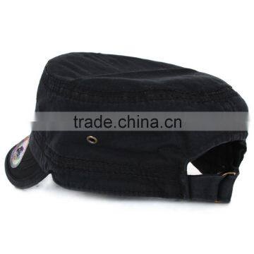 Wholesale Custom High Quality Unisex Black Jean Washed Military Cap and Hat Quality Choice photo-3