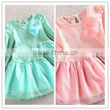 Kids Dress For 3-7 Y Girls New Pattern Children Spring Girl Dress 2015 Fashion Kids Flower Girls Dress photo-4