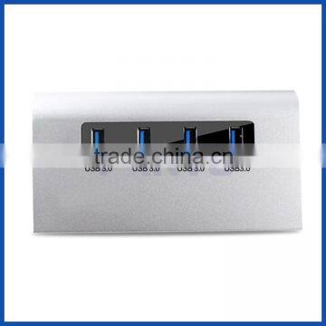 2016 Portable USB 3.0 4 Port Generic Hub Aluminium Case With 2A Power Supply photo-4