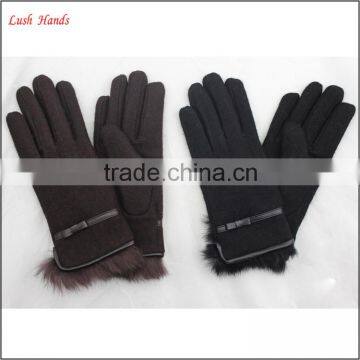 Ladies New Style Soft Winter Warm Woolen Gloves for Wholesale photo-4