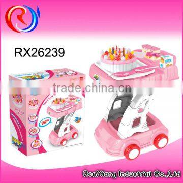 Food trolley toy supermarket kids shopping cart toy