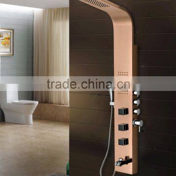 On Wall Mounted Stainless Steel Functional Shower Panel