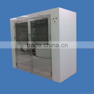 Double-leaf door air shower room