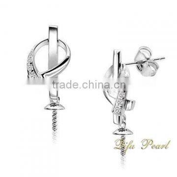 2014 Hotsale Pearl Earring Fashion Fittings