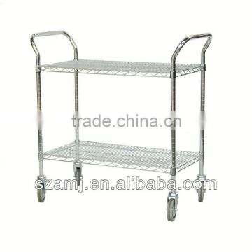 brite finished wire shelf cart