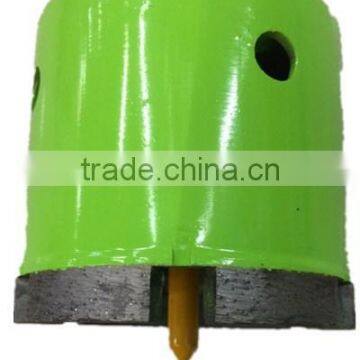 Diameter 4" diamond drill bit for granite laser welding