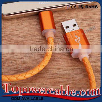 For Samsung S6 Premium Genuine Leather Charging Cable For Android photo-3