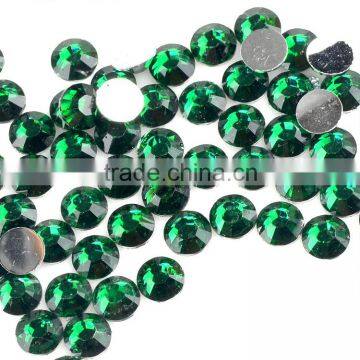 Wholesale Emerald Flat Back Epoxy Rhinestone, Flat Back Resin Rhinestone, Flat Back Non Hotfix Resin for Mobile Phone