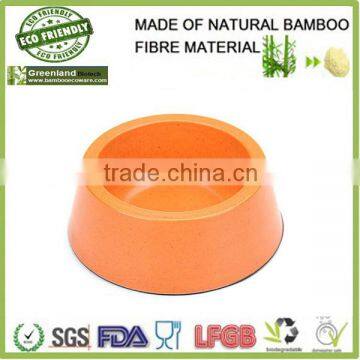 round in round new bamboo fibre pet food bowl,bamboo fiber dog feeder